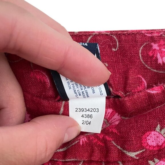 y2k Paisley linen ruffle floral tiered skirt Gap 6 - Picture 4 of 5